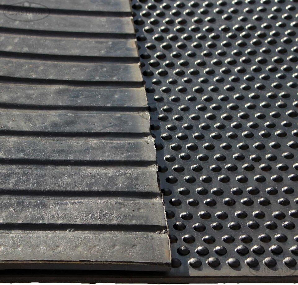 image 1 of Heavy Duty Rubber Gym Mat, 6ft x 4ft x 10mm, Black