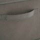 image 5 of OHS Folding Collapsible Fabric Storage Box With Lid, 38x25cm - Grey