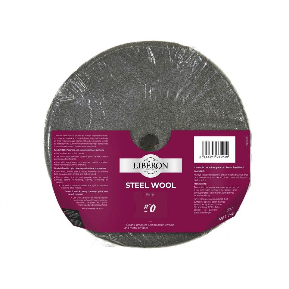 Liberon Steel Wool - Multi Colour - Grade 0 Fine 1kg