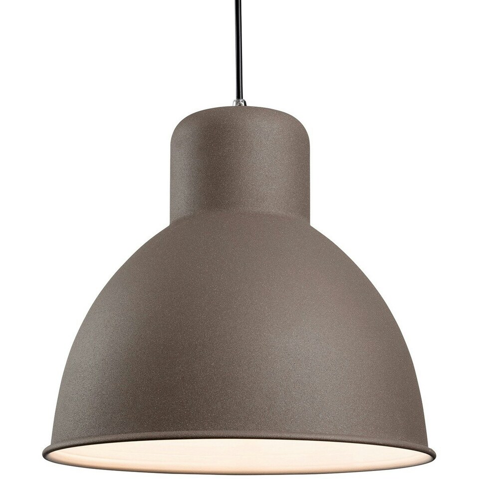 Riva 1 Light Ceiling Pendant Bar Concrete, E27