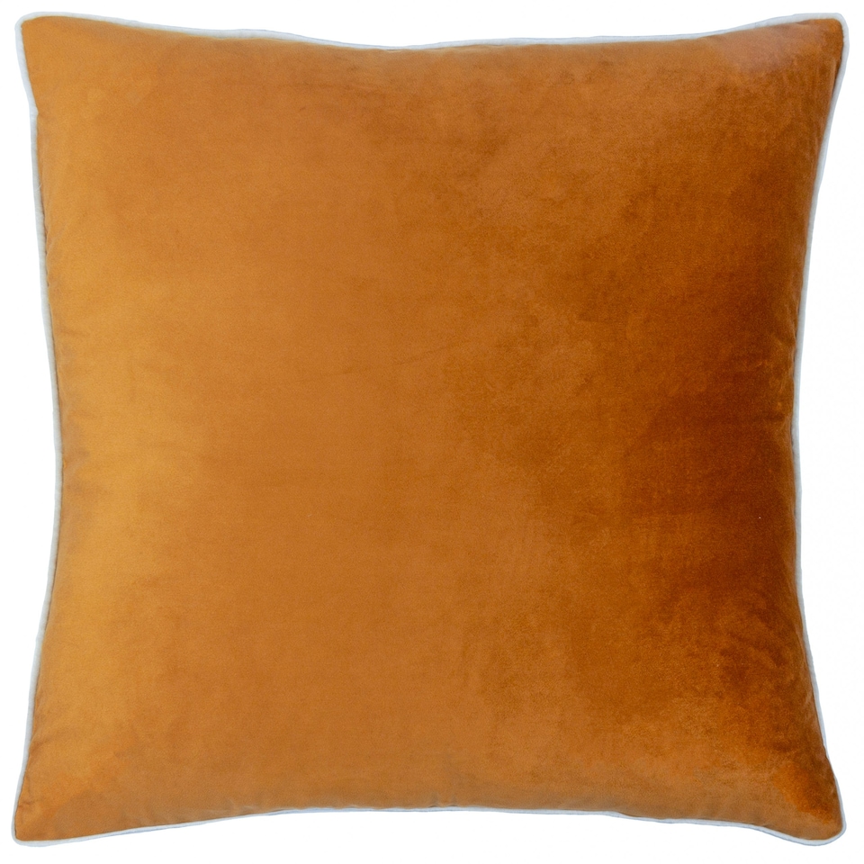 image 1 of Furn Meridian Velvet Polyester Filled Cushion Blue | 45 cm x 45 cm
