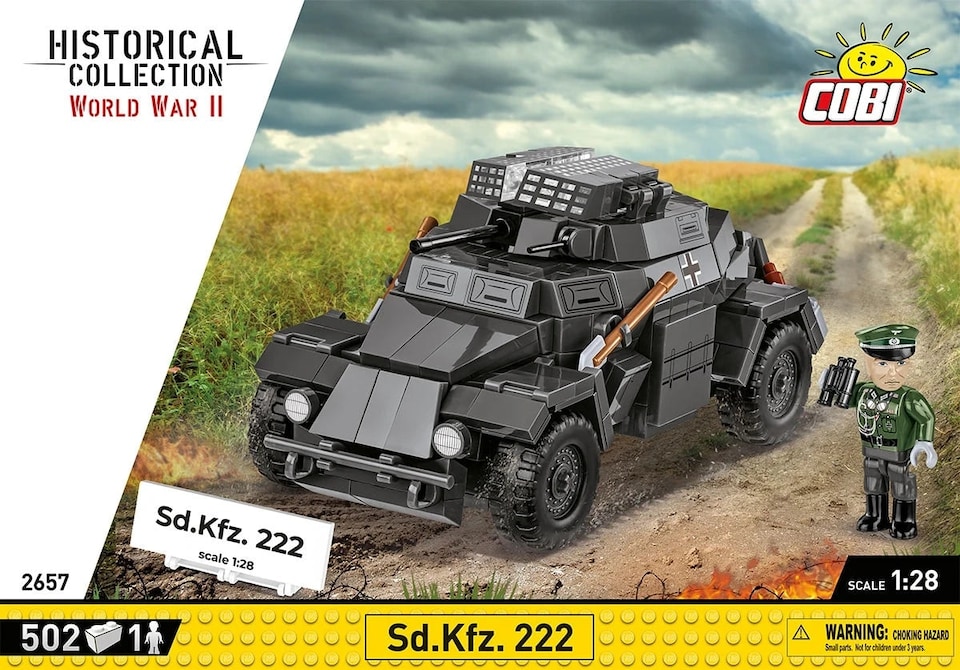 image 1 of Cobi 2657 - World War II - Sd.Kfz.222 502 pcs
