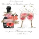 image 2 of Brother & Sister-in-Law Anniversary Greeting Card Hand-Finished Champagne Range Cards