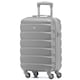 image 1 of Flight Knight Cabin Suitcase 55x35x20cm, Lightweight Carry On Bag - Over 100 Airlines- Ryanair, EasyJet, British Airways - Hand Luggage, ABS Hard Shell TSA Lock Silver | Silver | Cabin Bag