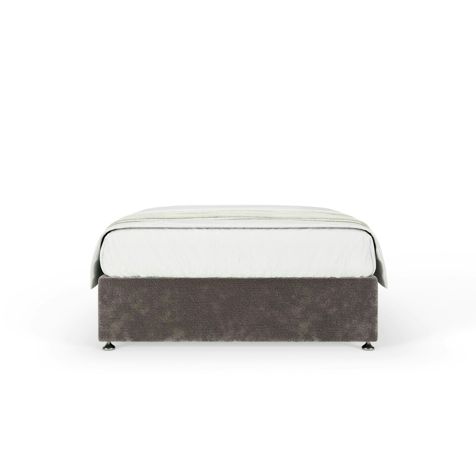 image 1 of Majestic 1000 Pocket Sprung Silver Chenille Divan Set Small Single