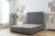 image 1 of Sloomy Lisbon Armour Coniston Divan Bed Base 2 Drawers Foot-End With 54 Inch Floor Standing Headboard & 12 Inch Matching Footboard | Grey | Armour | Super King | 1