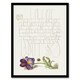 image 1 of Model Book of Calligraphy Framed Wall Art Ladybird and Wild Pansy Home Décor