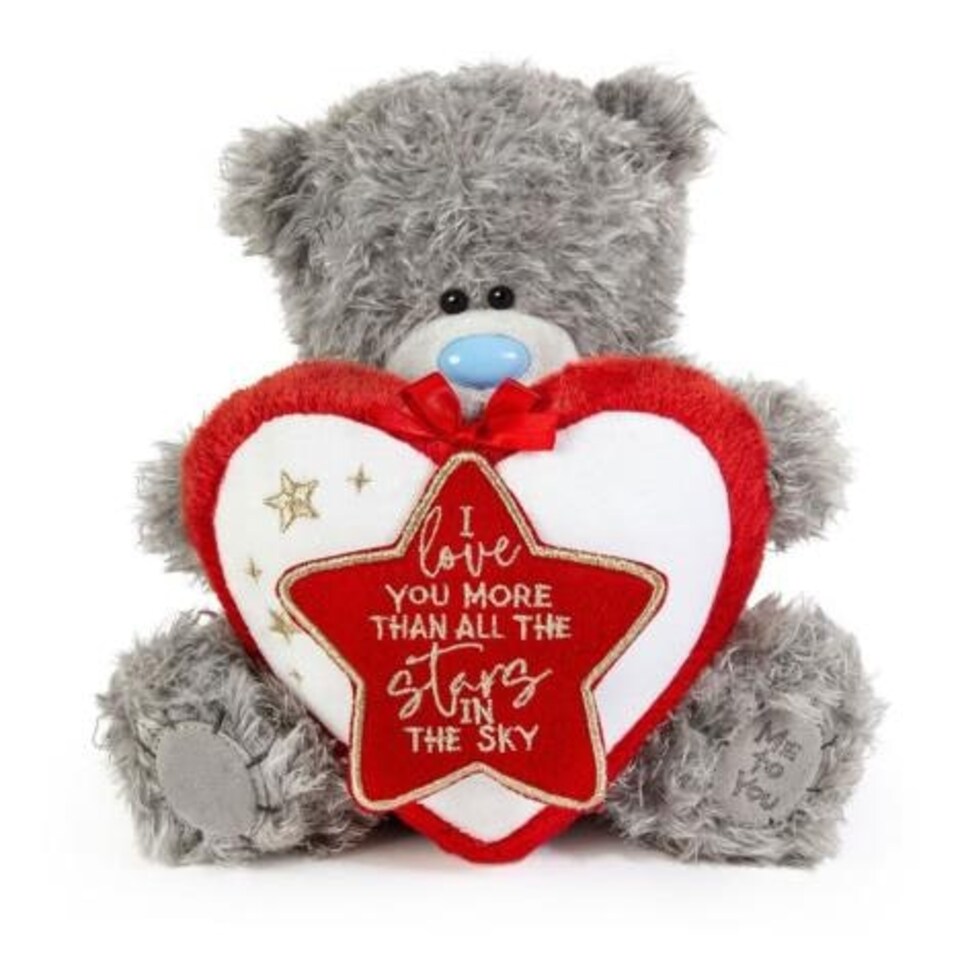 image 1 of Me to You Bear 9" Padded Heart & Tag Love Verse Official Collection
