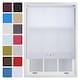 image 1 of FURNISHED Daylight Roller Blinds with Triple Diamond Eyelet Cut to Size Sheer Fabric | White | White | (W) 150cm x (L) 210cm