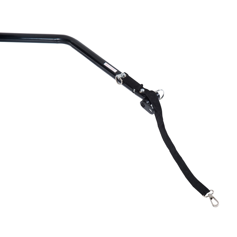 image 1 of Aosom Elite Two-Wheel Bicycle Large Cargo Wagon Trailer with Folding Storage