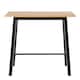 image 2 of Chara Bar Table in Black & Oak