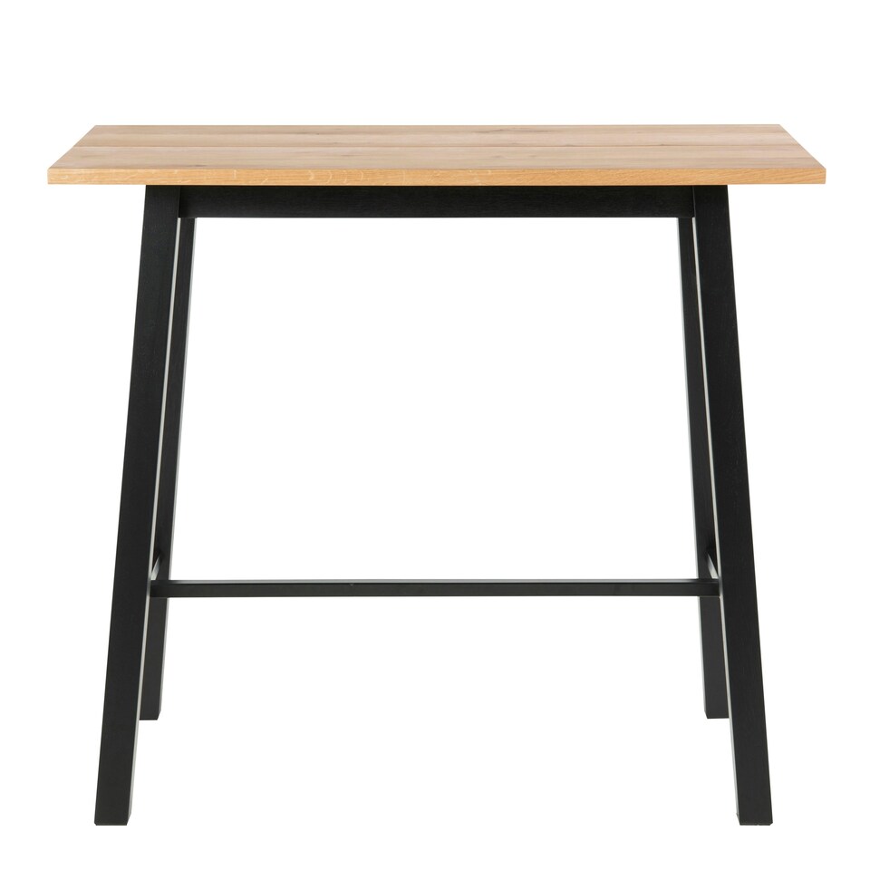 image 1 of Chara Bar Table in Black & Oak