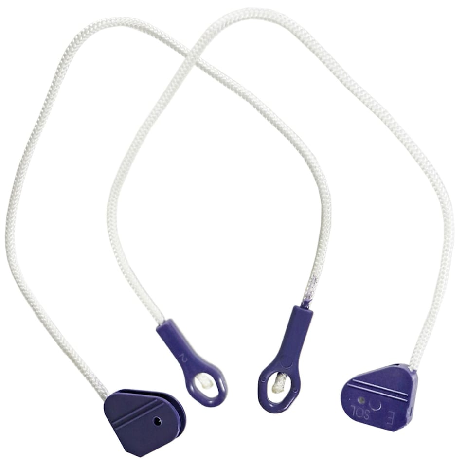 image 1 of SPARES2GO Door Hinge Rope Cable Cord for Beko Dishwasher (Pack of 2, 285mm)