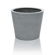 Primrose Grey Polystone Round Planter - Medium H35cm x Dia 40cm - 52 Litres