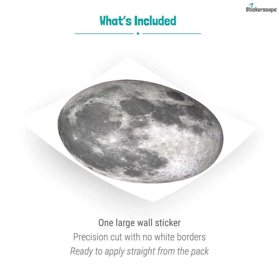 image 1 of Full Moon Wall Sticker