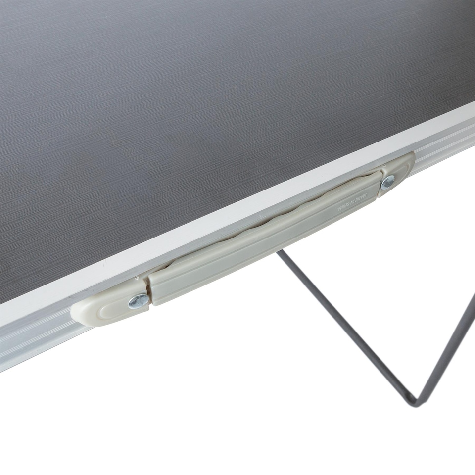 image 1 of Harbour Housewares Folding Metal Camping Table - 80cm x 60cm - Black | Black | Black