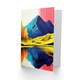 image 2 of Serene Mountain Lake Pink Sky Autumn Landscape Birthday Greeting Card
