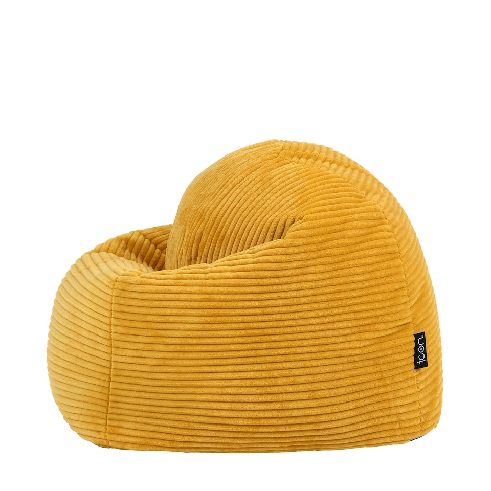 image 1 of icon Kids High Rest Beanbag Corduroy Yellow Yellow | Yellow