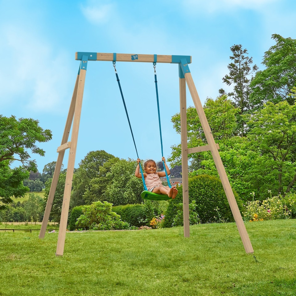 image 1 of TP Kingswood Single Squarewood Swing Set - FSC® certified