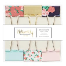 Binder Clips (6pcs) - Graphic Florals - NOT 356009