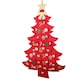 image 4 of 90cm Fabric Tree Shape Advent Calendar Christmas Decoration in Red