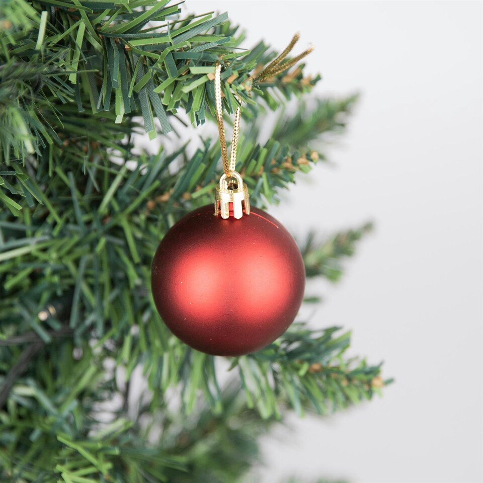 image 1 of Dark Red Baubles 5CM 9PCS