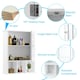 image 6 of COSTWAY Bathroom Wall Storage Cabinet Medicine Organizer White White