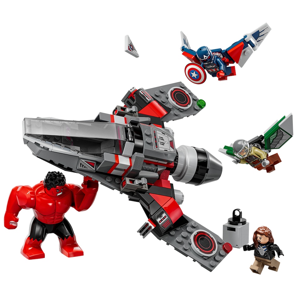image 1 of LEGO Marvel Captain America vs. Red Hulk Battle