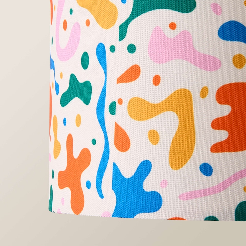 image 1 of ValueLights Kids Bright Abstract Easy Fit Ceiling Light Shade and Bulb