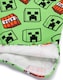 image 5 of Minecraft Kids Towel Poncho | Green Bath Towel For Boys & Girls | Creeper TNT Explosive Swimwear | Hooded Graphic Beach Cover Up | Cosy Swim Accessory Gift for Children