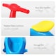 image 4 of HOMCOM Baby Balance Bike Toddler Safe Training 4 Wheels Storage Bin Muti-Color