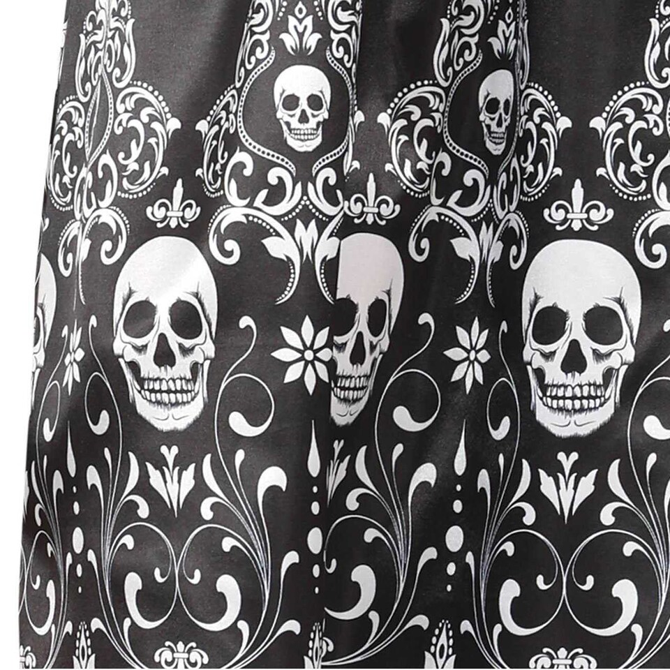 image 1 of Fiestas Guirca Womens/Ladies Royal Skeleton Costume | Black | Black/White | L | 1