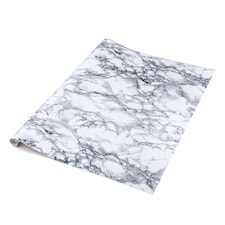 Sticky Back Plastic Marble White Kitchen Self-adhesive Vinyl Wrap for Cupboards, Doors and Worktops 67.5cm x 2m (7 rolls) - d-c-fix