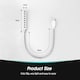 image 6 of USB Powered LED Lamp Light with Flexible Gooseneck For Keyboard, Desk, or Reading - Daffodil ULT05 | Silver