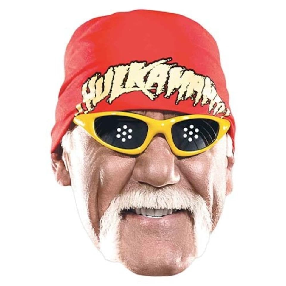 WWE Hulk Hogan Cardboard Face Mask