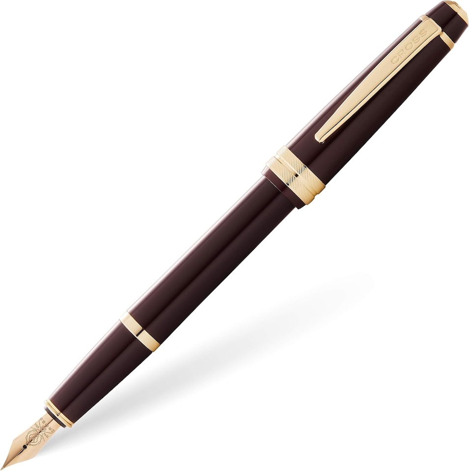 Cross Medium Nib Fountain Pen | Lightweight Resin Fountain Pen with Gift Box & Lifetime Warranty