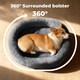 image 5 of Skylos Orthopedic Plush Dog Bed Soft Washable Pet Bed Grey Cosy Cushion L Size | Grey | L | L