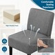 image 5 of Yaheetech Fabric Side Accent Chair with Rubberwood Legs Grey