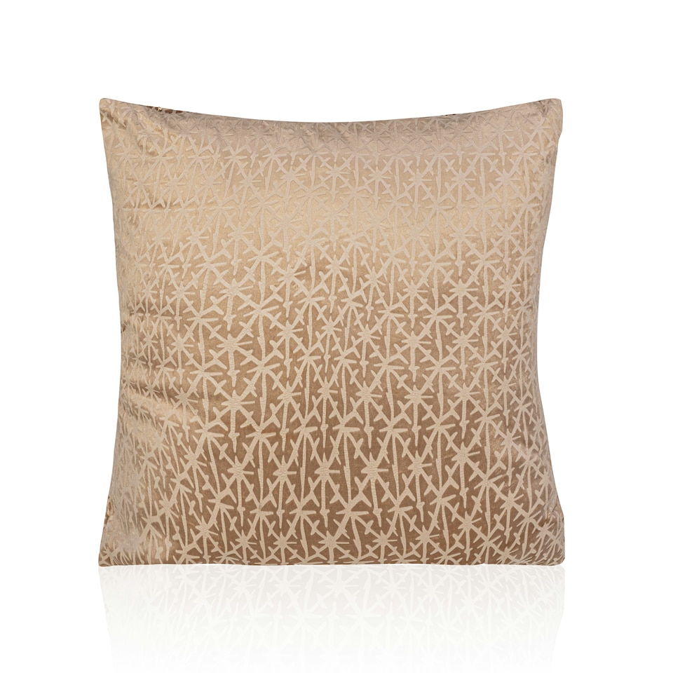 image 1 of Textured Velvet 45cm x 45cm Latte Cushion Set of 4 Cream | 45cm x 45cm x 10cm