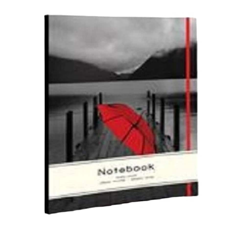 Anker A5 Fabric Notebook - Grey/White/Red - One Size