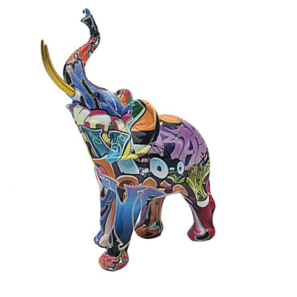 Lesser And Pavey Graffiti Art Elephant Calf Figurine