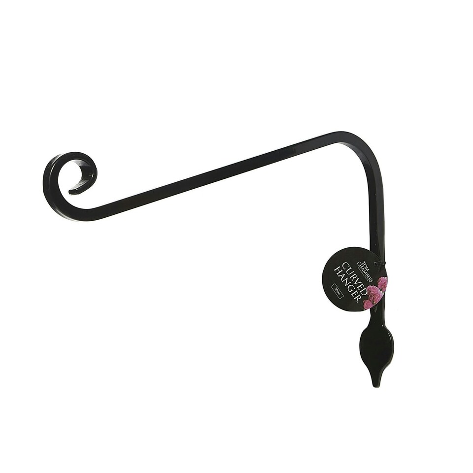 Curved Hanging Basket Hanger Leaf Detail - 30cm