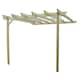 image 1 of Wall Mounted Garden Pergola - Wood - L360 x W480 x H270 cm - Light Green