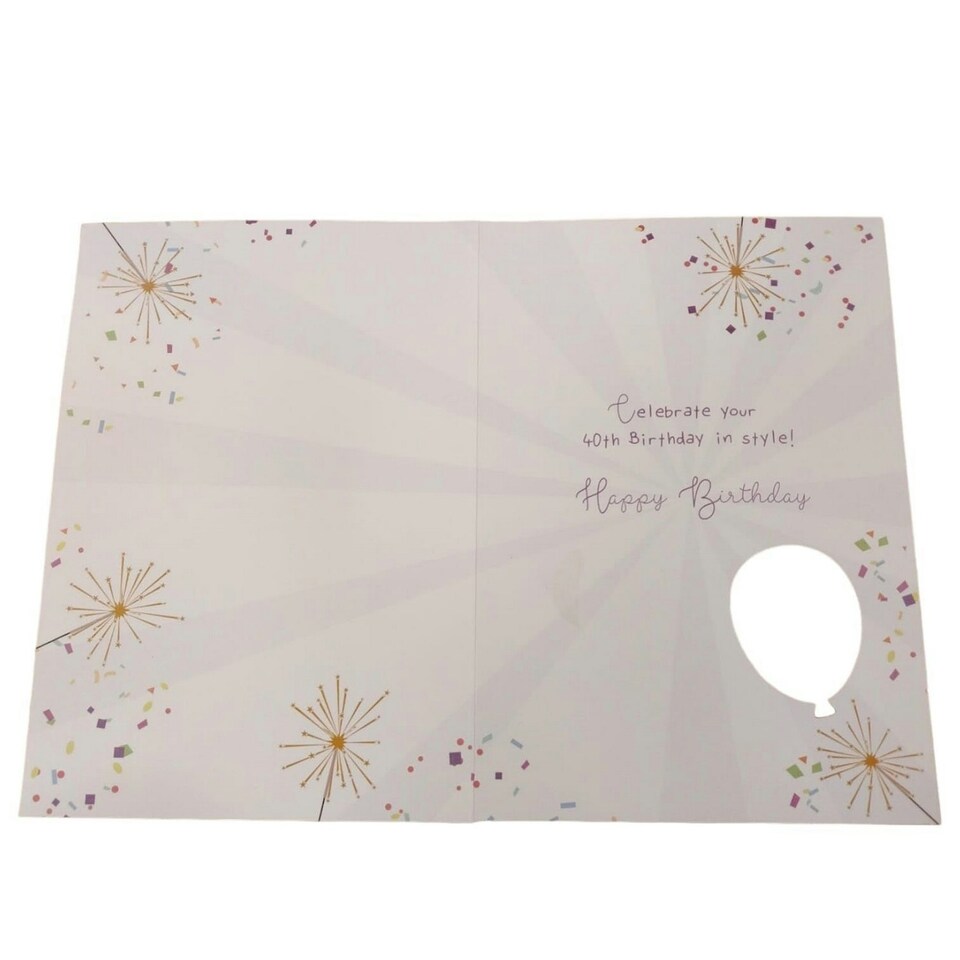 image 1 of Sensations 40 Today Foil Balloon - Gold - One Size