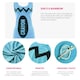image 3 of Ladies Blue Crayon Dress – Fun Fancy Dress Costume N/A | M