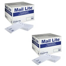 100 x LL (230x330mm) White Mail Lite Thick Bubble Lined Protective Postal Mailing Shipping Envelopes White | One Size