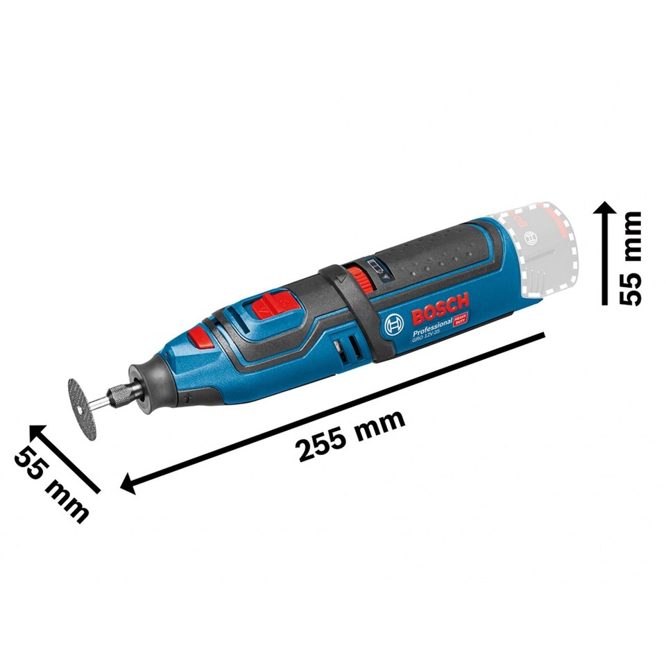 image 1 of Bosch Gro 12v-35 Rotary Tool 12v Bare Unit | Multi | Multi Colour | One Size | 1