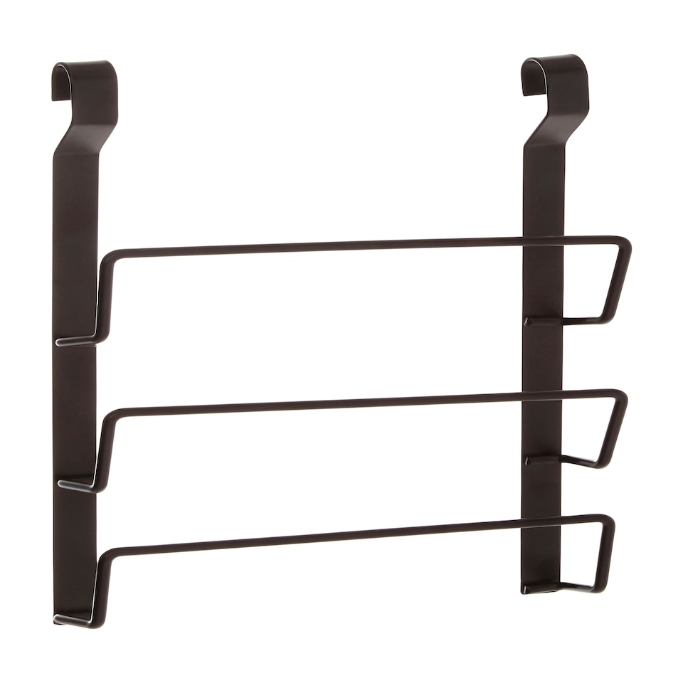 image 1 of Sorello Matt Black Hanging Pan Lid Rack Black