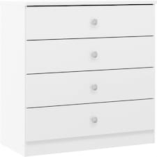 Denver 4 Drawer Chest White