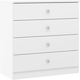 image 1 of Denver 4 Drawer Chest White